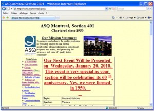 1990 : Notre premier site web