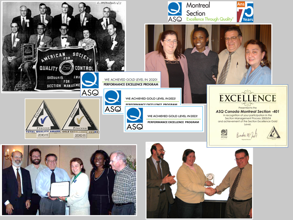 ASQ Montreal Section Awards