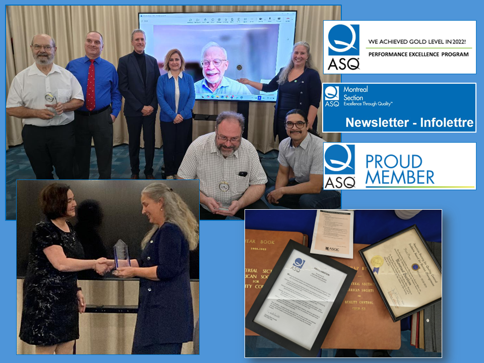 Montreal ASQ 75yrs Distribution of awards