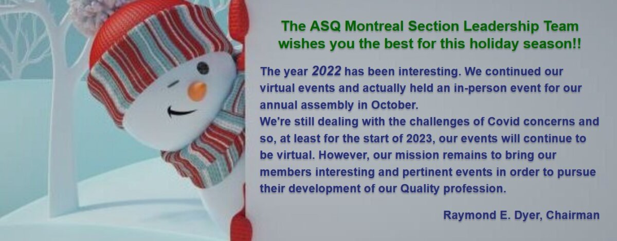 Joyeuses fêtes — 2023 — Happy Holidays