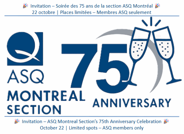 Célébration des 75 ans de la section - 75th Anniversary Celebration