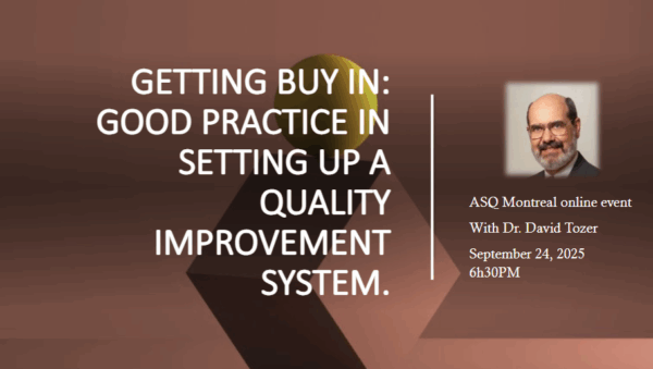Getting buy in: Good practice in setting up a quality improvement system